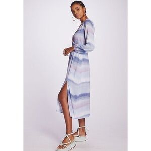 Anthropologie Cloth & Stone Tie-Dye Midi Dress Small